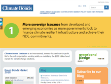 Tablet Screenshot of climatebonds.net